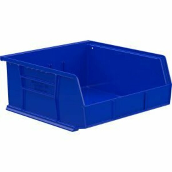 Akro-Mils Hang & Stack Storage Bin, Plastic, Blue, 6 PK 30235 BLUE
